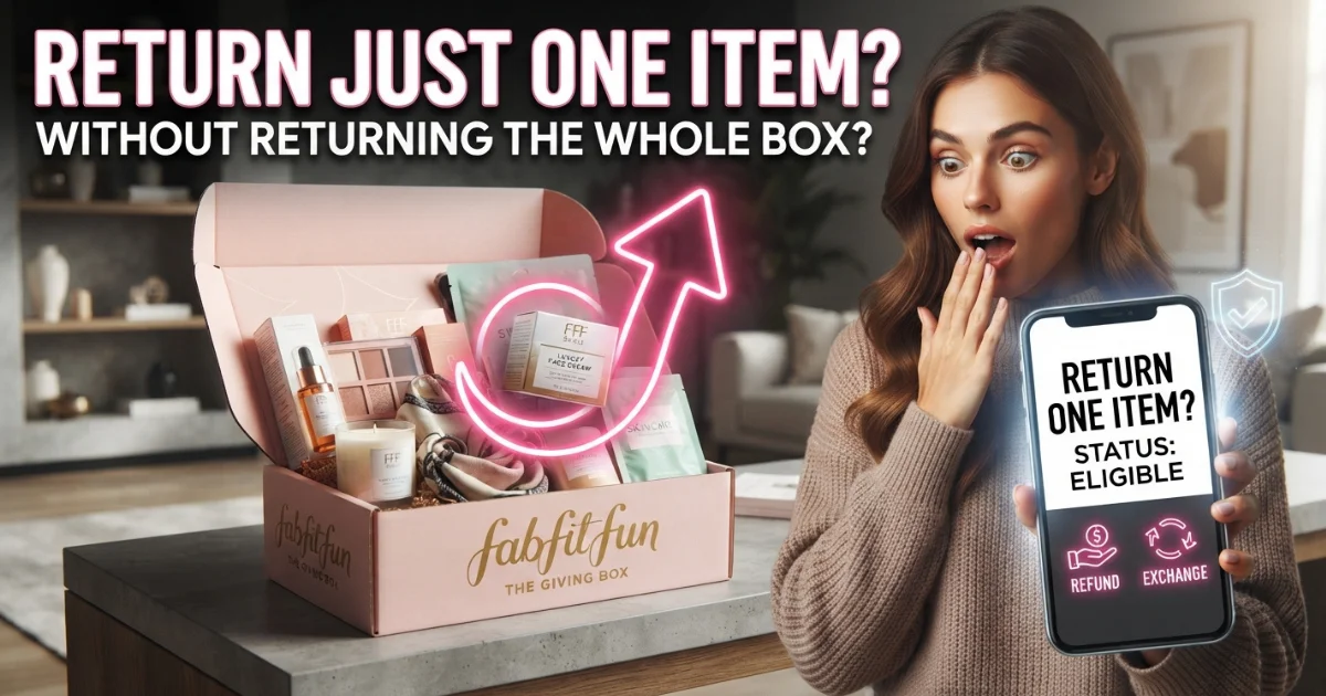 Can You Return One FabFitFun Item Without Returning the Whole Box