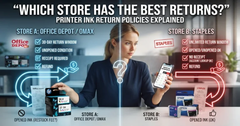 Ink Cartridge Returns EXPLAINED — USA Store Policies Compared