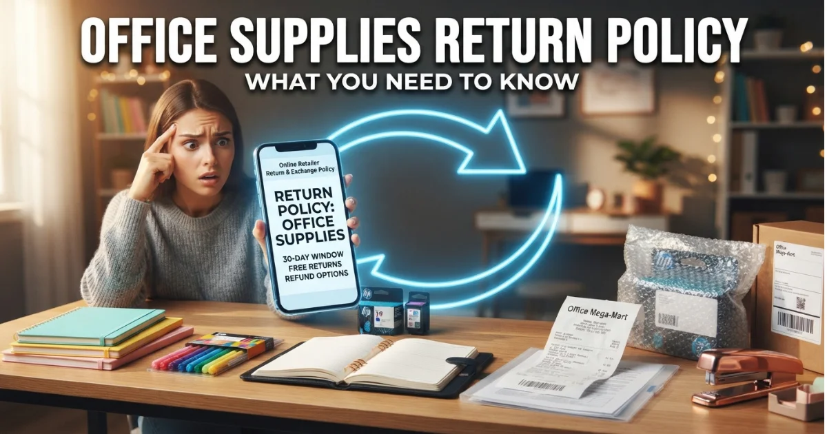 Office Supplies & Stationery Return Policy — What You Need to Know