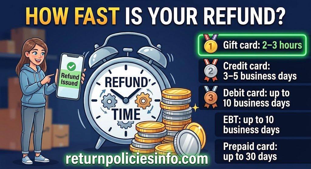 Amazon Refund Methods, Timelines and Return Fees
