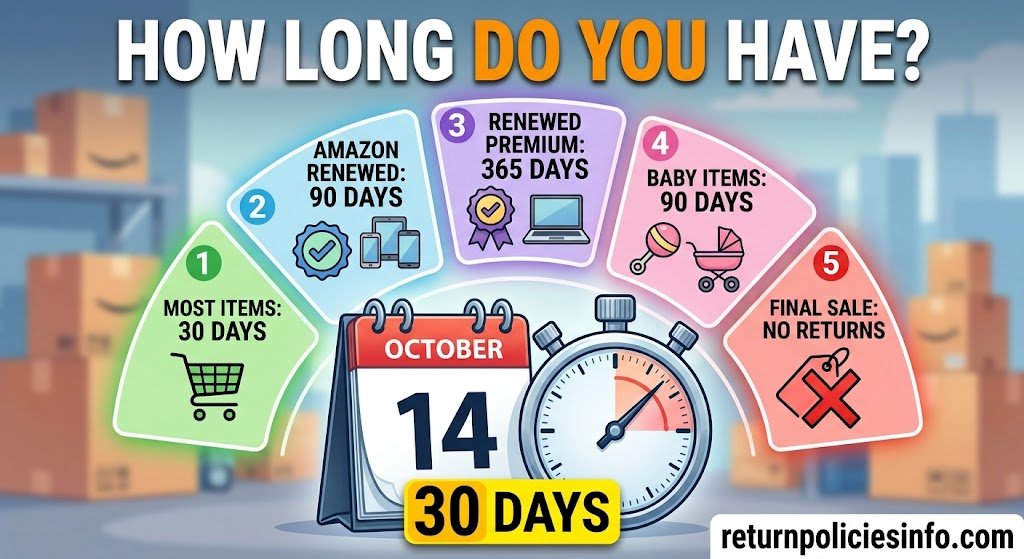 Amazon Return Window and Eligibility by Category