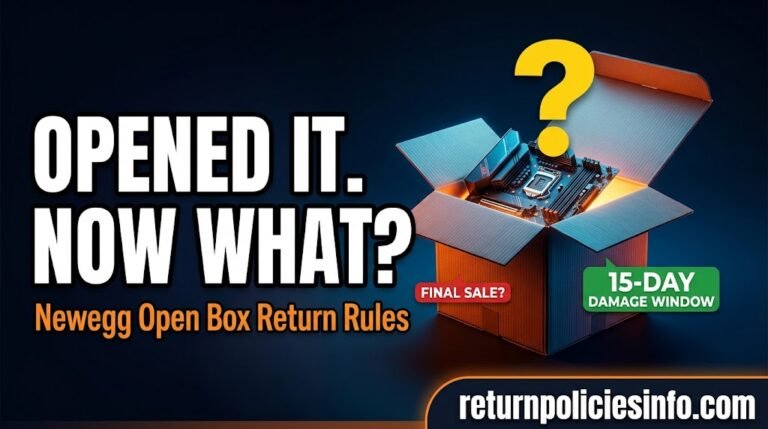 Newegg Return Policy Opened Box: What Buyers Need to Know