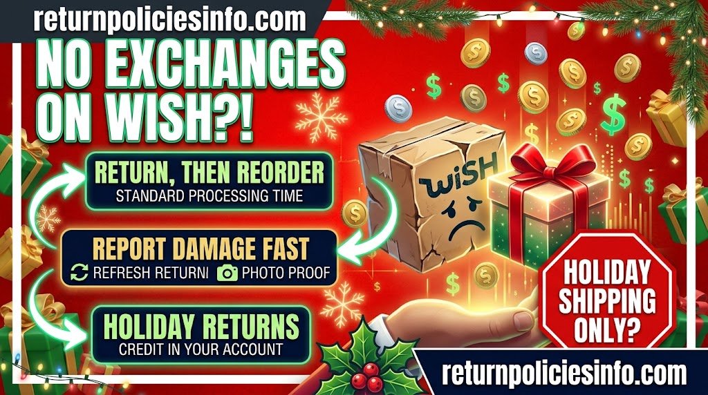 Wish Exchange Policy, Damaged Items & Holiday Returns